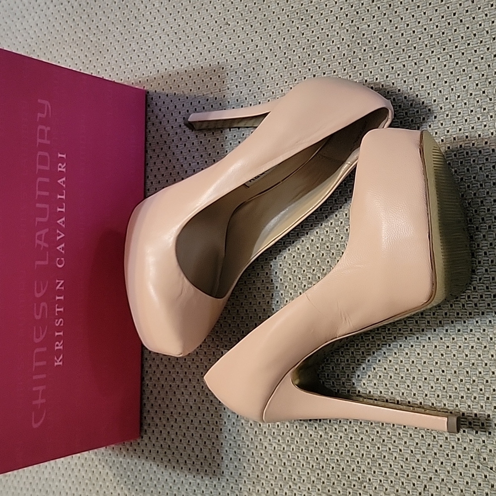 NIB Kristen Cavallari for Chinese Laundry "Liberta"   Leather Platform Heels/9US